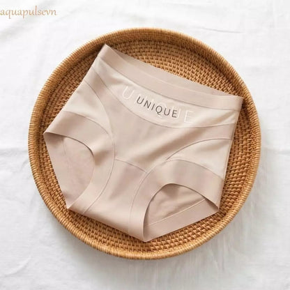 Beige Seamless High-Waist Shaping Brief