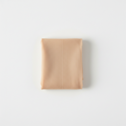 Nude sheer tights flat lay product photo